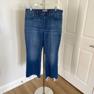 Madewell jeans, Cali Demi Crop boot- Size 32